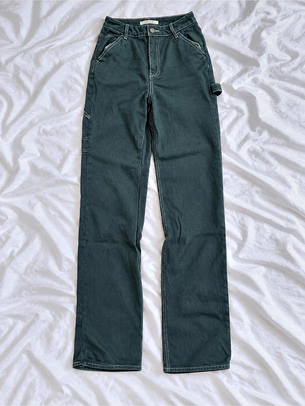 Pacsun Green Straight Leg Jeans Waist 24